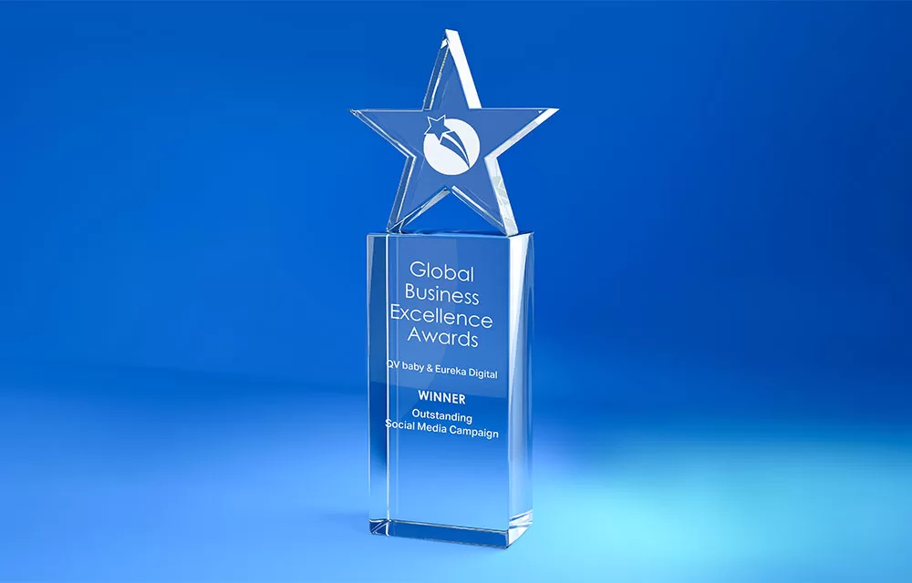QV BABY-EUREKA DIGITAL-GLOBAL-BUSINESS-EXCELLENCE-AWARD
