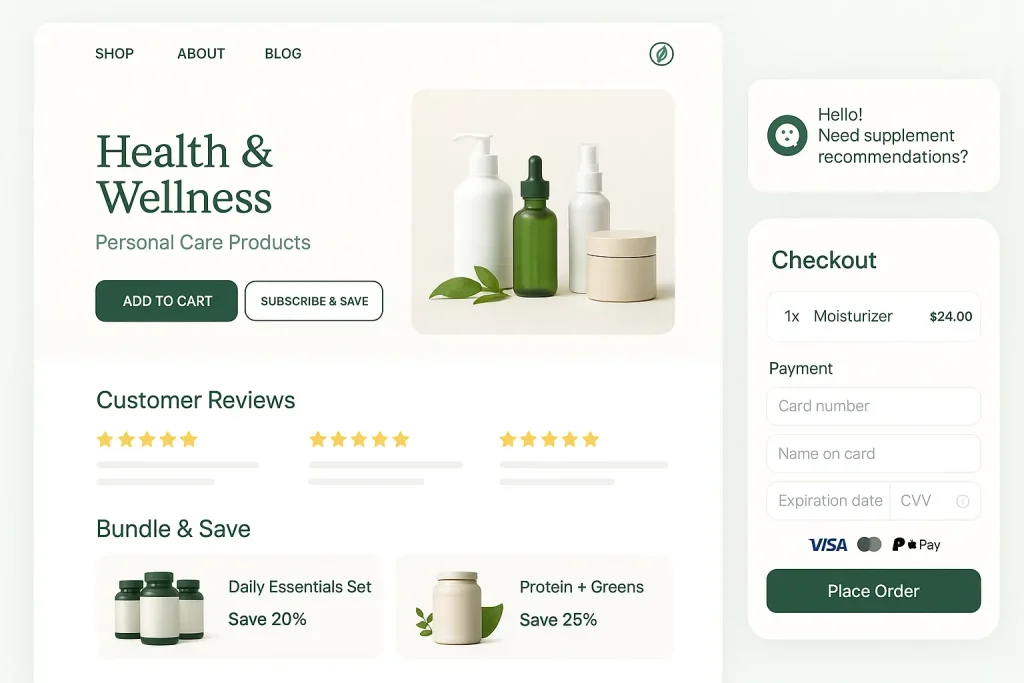 Modern Health E-commerce Design_sample